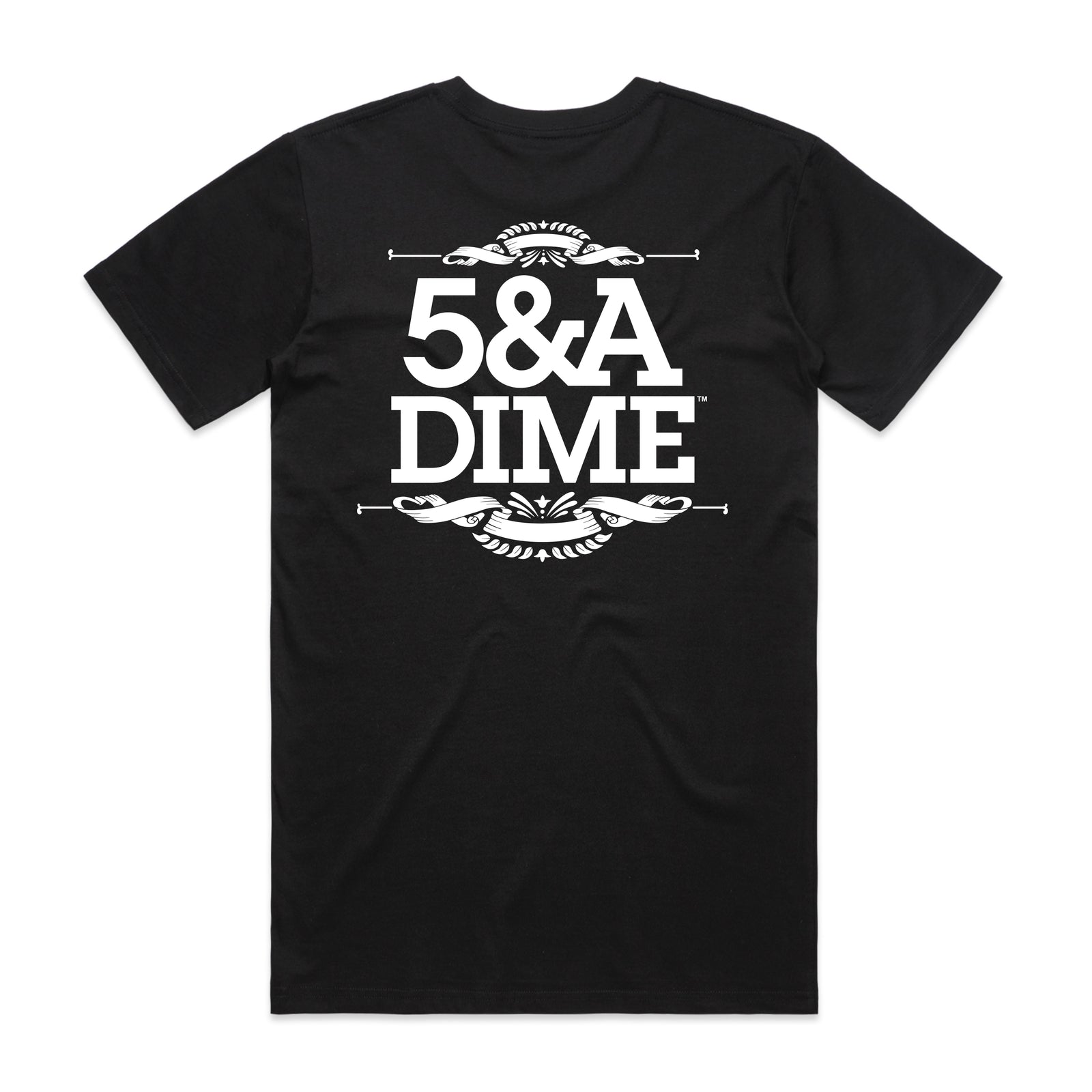CLASSIC STACK LOGO WITH A TWIST (BLACK) – 5&A Dime