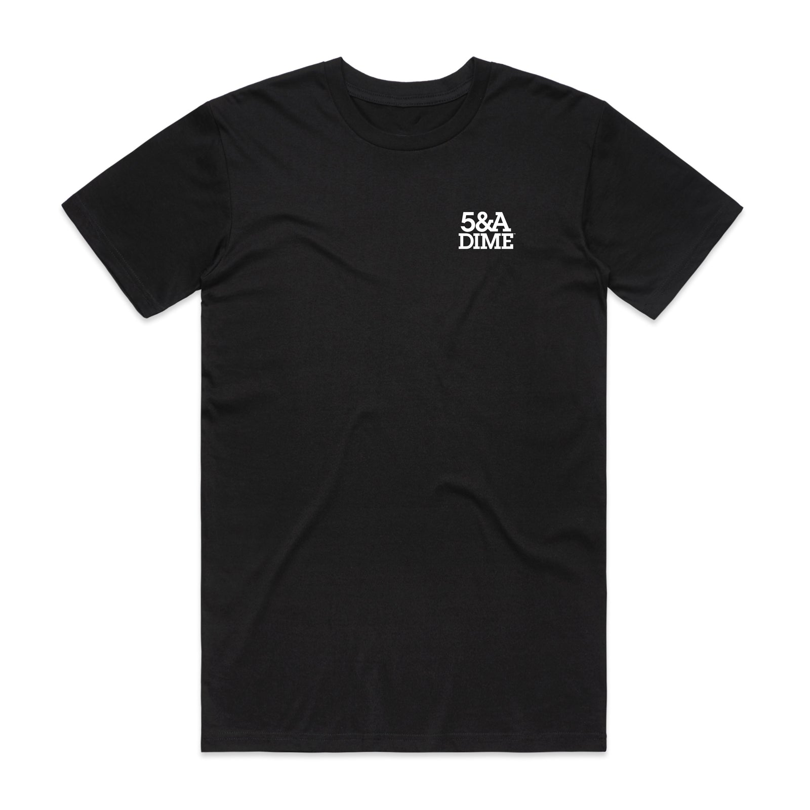 CLASSIC STACK LOGO WITH A TWIST (BLACK) – 5&A Dime